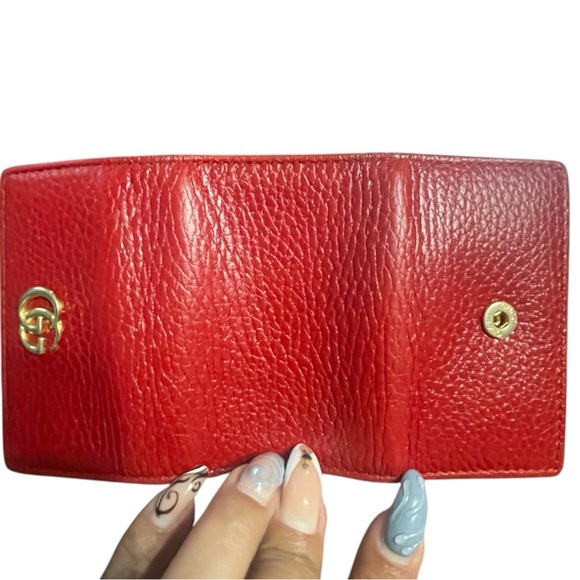 Women’s Authentic EUC Red Gucci Marmont 6 Ring Leather Key Case - Picture 7 of 9